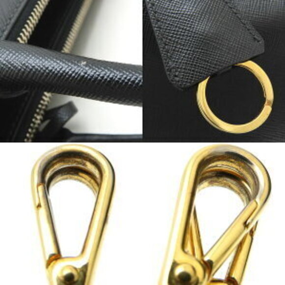 Prada Handbag Saffiano Leather Black - Picture 6 of 10